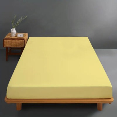 Husa de pat bumbac 100 % tricot galben